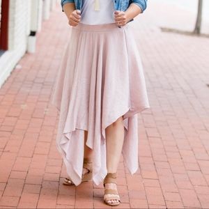 Steel Blue Handkerchief Skirt